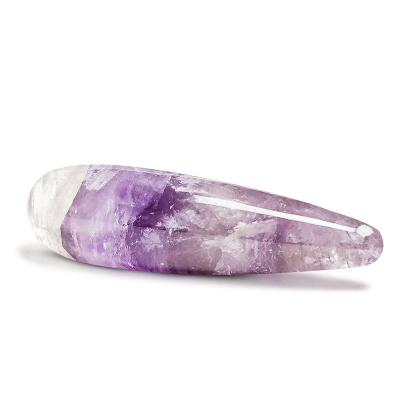 Amethyst crystal dildo massage wand