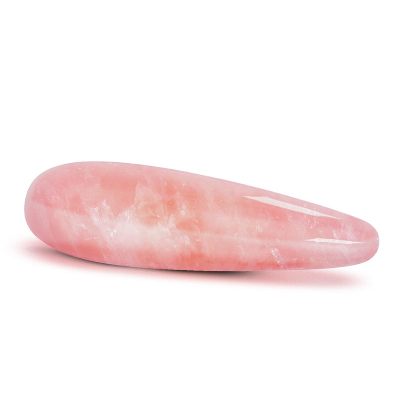 Rose quartz crystal dildo massage wand